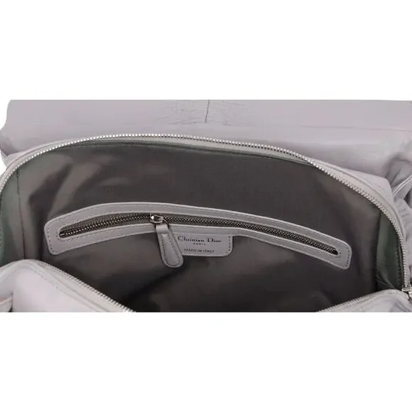 Christian Dior Karenina Handbag North South Tote Gray Leather - Picture 8 of 9